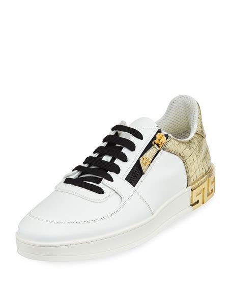 versace grey sneakers|Versace tribute sneakers.